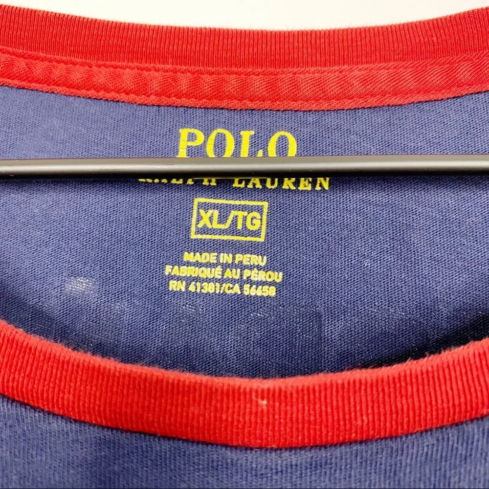 Polo Ralph Lauren Espana Red Big Pony Rugby Tee